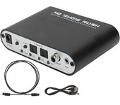 Convertidor DTS 5.1 canales AC-3 o Decodificador Digital Óptico Coaxial a Analógico o para Cine en Casa Sala de Conciertos