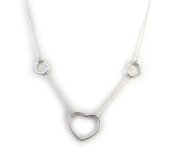 Les Trésors De Lily [N2879] - Collier Argent 'Love' argenté (rhodié) - 19x16 mm plata