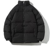 Chaquetas de invierno cálidas e informales para hombre, de color liso, con cuello alto, a la moda, estilo urbano M
