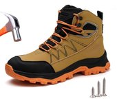 Botas de seguridad para hombre, de talla grande 38-48, con puntera de acero, botas protectoras a prueba de perforaciones, zapatos de seguridad indestructibles 38
