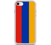 Funda iPhone - Arménie - SE 2020 - Souple - Multicolore - Motivo Drapeau