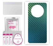 apgo Protective Skin Sticker for the back compatible with Honor Magic4 Ultimate, Wrap Film, Foil, Vinyl - Pattern Carbon Chameleon CAKA1