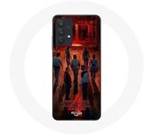 Coque pour Samsung Galaxy A32 5G Stranger Things Affiche Equipages Fan Art Saison 4