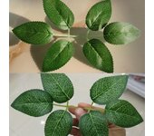 10/30/50 piezas de hojas de rosa artificiales, hojas de rosas falsas, manualidades de bricolaje 10PCS