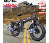 Bicicleta eléctrica Ridstar-VéloPlible plegable H20 Pro, 2000 W, 48 V, 23 AH, 20 pulgadas, X4.0, motor Fat Visitor, 4.0
