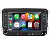 Para VW CarPlay inalámbrico Android Auto Radio de coche Reproductor multimedia MP5 de 7 pulgadas con duplicación de pantalla USB Llamadas manos libres Bluetooth