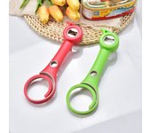 Abrelatas Abridor de botellas elegante y versátil Abridor de botellas manual portátil Abrelatas Herramientas de cocina Abridor de tapas rojo