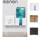 Soporte sin perforaciones Control remoto carga de teléfono móvil caja montada en la pared caja de almacenamiento montada en la pared estante de almacenamiento para teléfono móvil blanco