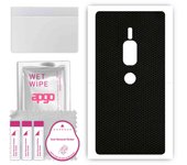 apgo Protective Skin Sticker for the back compatible with Sony Xperia XZ2 Premium, Wrap Film, Foil, Vinyl - Pattern Matrix