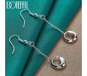 Pendientes colgantes de moda regalo joyería hermosa de plata 0.90*3.00cm