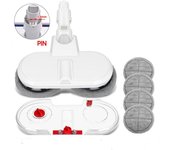 Adecuado para aspiradora Dreame v8/v9b/v10/v11, cabezal de mopa eléctrica, fregona húmeda para el hogar, accesorios de cabezal de succión para limpieza