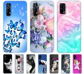 Para Realme 7 Funda para OPPO Realme 7 Pro Funda a prueba de golpes de silicona suave TPU teléfono trasero para Realme7 7Pro parachoques Coque Capa Funda For Realme 7 Pro