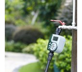 Temporizador de agua automático, controlador de riego de jardín al aire libre, temporizador de grifo de manguera programable de 1 salida UK Faucet Connection