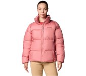 Columbia Chaqueta con cremallera completa Puffect II, chaqueta rosa para mujer L color rosa