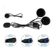 Accesorios para auriculares y micrófono 2 en 1 para Maxto M2 M3 M3S M2C, aptos para cascos de motocicleta completos o faciales, intercomunicador