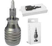 Mini destornillador 7 en 1, destornillador de titanio de 1/4 de pulgada, kit de puntas Torx magnéticas para reparación del hogar one set gris