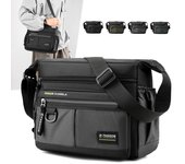 Bolsos cruzados para hombre, bolsos de hombro de nailon para hombre, bolsos de mensajero para niño, bolsos de mano para hombre, bolsos grandes informales para viaje azul oscuro