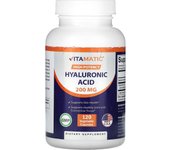 Vitamatic, high potency, hyaluronic acid, 200 mg, 120 vegetable capsules