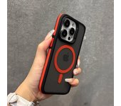 Funda de lujo translúcida mate magnética a prueba de golpes para iPhone 15 14 13 12 11 Pro Max Plus para cubierta de carga inalámbrica Magsafe For iPhone 15