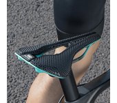 Sillín de bicicleta impreso en 3D de fibra de carbono, sillín de bicicleta transpirable, asiento de bicicleta de carretera ultraligero verde