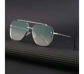 Gafas de sol cuadradas Steampunk vintage para hombre, gafas de sol sin montura con corte de diamante, gafas de sol para mujer