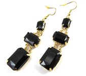 Les Trésors De Lily [N3118] - Boucles créateur 'Sissi' noir negro