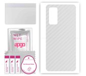 apgo Protective Skin Sticker for the back compatible with Xiaomi Redmi K30S, Wrap Film, Foil, Vinyl - Pattern Transparent Carbon