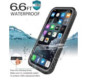 Funda protectora resistente al polvo y al agua IP68 para buceo, natación y iPhone 16, 15, 14 Plus, 13 Pro Max, con imán Magsafe y funda impermeable. For iPhone 16 Pro Max negro