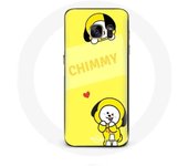 Coque pour Samsung Galaxy S6 BTS Bangtan BT21 Chimmy Jimin Fond Jaune