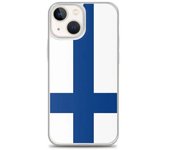 Coque iPhone - Drapeau Finlande - iPhone 13 mini - Souple - Multicolor - Vertical