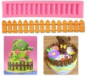 1 pieza de molde para decoración de tartas de fondant, molde para cercas, herramienta para hornear