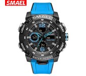 Relojes deportivos SMAEL resistentes al agua 50 M, reloj despertador de lujo de la mejor marca para hombre, reloj Digital 8039 para hombre, reloj de pulsera militar del ejército NO Package caqui