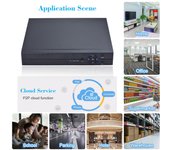 DVR 4 vías 5M-N DVR analógico HD DVR Anfitrión de vigilancia US Plug negro