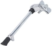 Pata de cabra para bicicleta, ajustable, de aleación de aluminio, con montaje central, para 24 Carretera de 27 pulgadas plata