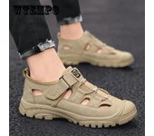 Sandalias de malla de playa transpirables de verano para deportes al aire libre de hombres y zapatos de ocio para conducir 44