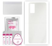 apgo Protective Skin Sticker for the back compatible with Vivo X60 5G, Wrap Film, Foil, Vinyl - Pattern Matte Transparent