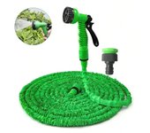 1 manguera mágica extensible de alta presión de 75 pies, 7 funciones de pulverización de agua, lavado de automóviles, pistola de agua, manguera de jardín para riego del hogar 1pcs 75FT verde