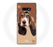 Coque pour Samsung Galaxy Note 9 Basset Hound chien visage