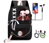 Mochila de anime, mochilas escolares unisex para niños y niñas, mochilas con estampado de dibujos animados, mochila para computadora portátil, mochila para adolescentes, mochila para la vuelta al cole