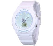 Casio Reloj analógico digital holográfico futurista Baby-G BGA-320FH-4A de cuarzo con esfera verde claro y duración de 100 m para mujer verde