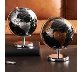 Globo retro inglés de 19 x 15 cm, adornos creativos de lujo, modelado de globo, decoración vintage para el hogar, la oficina, el armario de vinos, estantería de luz