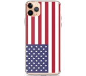 Coque iPhone - Drapeau États-Unis - iPhone 11 Pro Max - Souple - Multicolore - Verticale