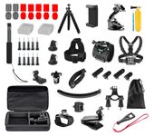 Kit de accesorios para cámara de acción Camnoon 60 en 1, juego de accesorios para cámara deportiva, repuesto para GoPro negro