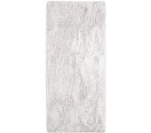 Tapis de Salon ou Chambre Shaggy - Neo Yoga- Tapis Lavable à Base Fine en Microfibre Poils Longs Extra Doux Gris 80 x 180 cm