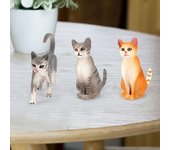 Modelo animal de simulación sólida, gato, regalos para niños, forma realista, figura coleccionable para niños I