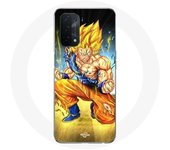 Funda Oppo A74 Son goku dragon ball cuerpo enojado