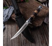 Cuchillo de cocinero de acero inoxidable forjado 5Cr15Mov, cuchillo serbio para acampar, cuchillo de deshuesado de carnicero de cocina 1