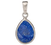 Les Trésors De Lily [R0805] - Pendentif Argent 'Meghan' lapis lazuli argenté (rhodié) - 20x15 mm azul