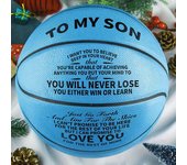 1 balón de baloncesto creativo azul especial, regalo ideal para ocasiones especiales como cumpleaños y aniversarios. azul
