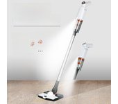 Aspiradora de mano inalámbrica portátil de alta potencia para limpieza en seco y húmedo con función de iluminación recargable.